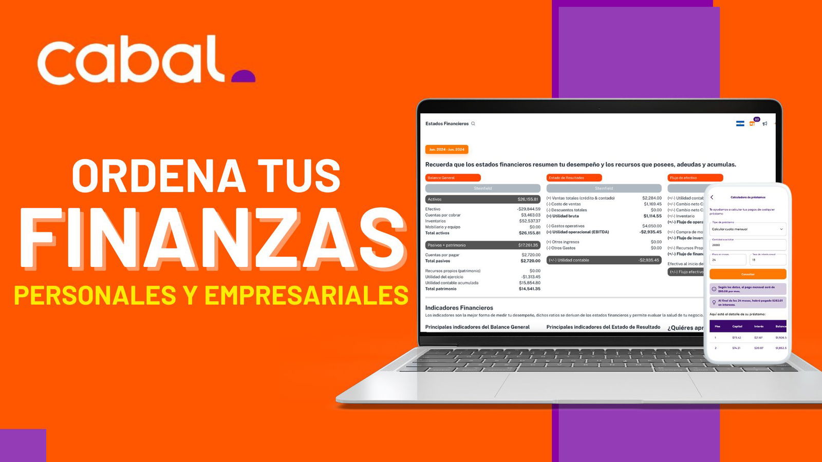 Cabal App, contabilidad, inversionistas angeles, estados financieros automatizados.