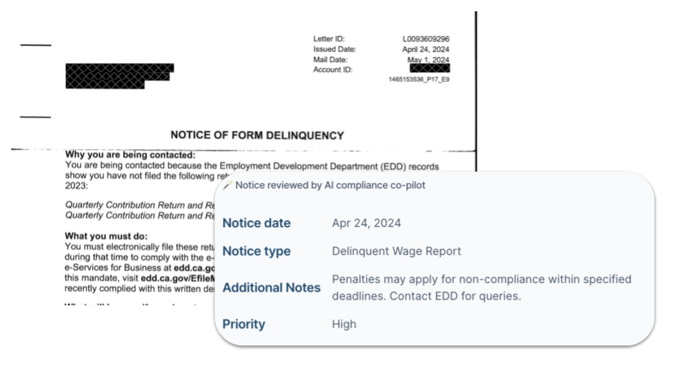 The AbstractOps AI Compliance Copilot turns state mailings into actionable tasks to reduce risk. 